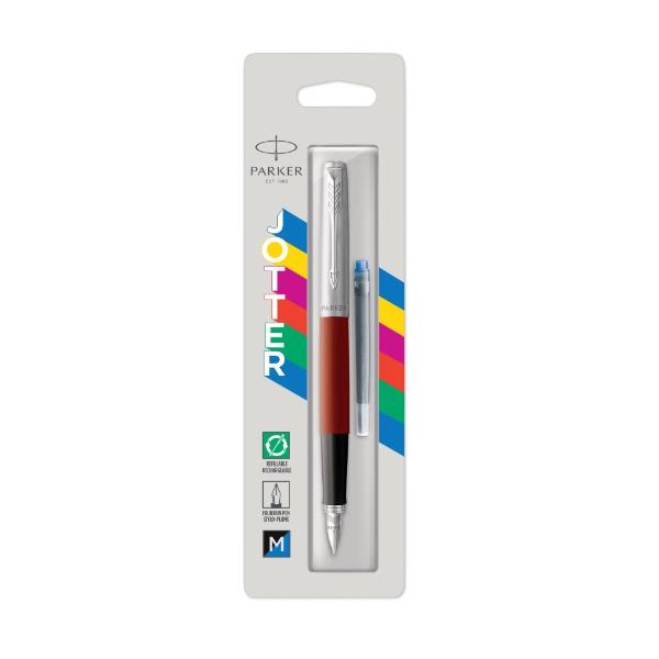 Parker Jotter Originals - Penna stilografica - nero blu - medio