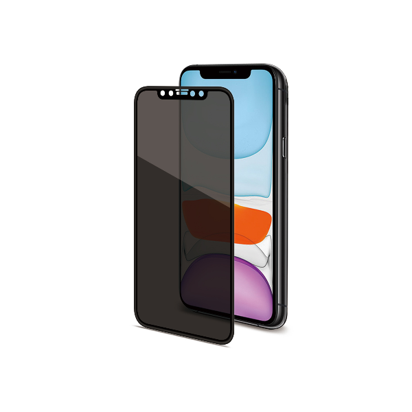 Celly Privacy Glass - Protezione per schermo per telefono cellulare - 3D - con filtro privacy - per Apple iPhone 11