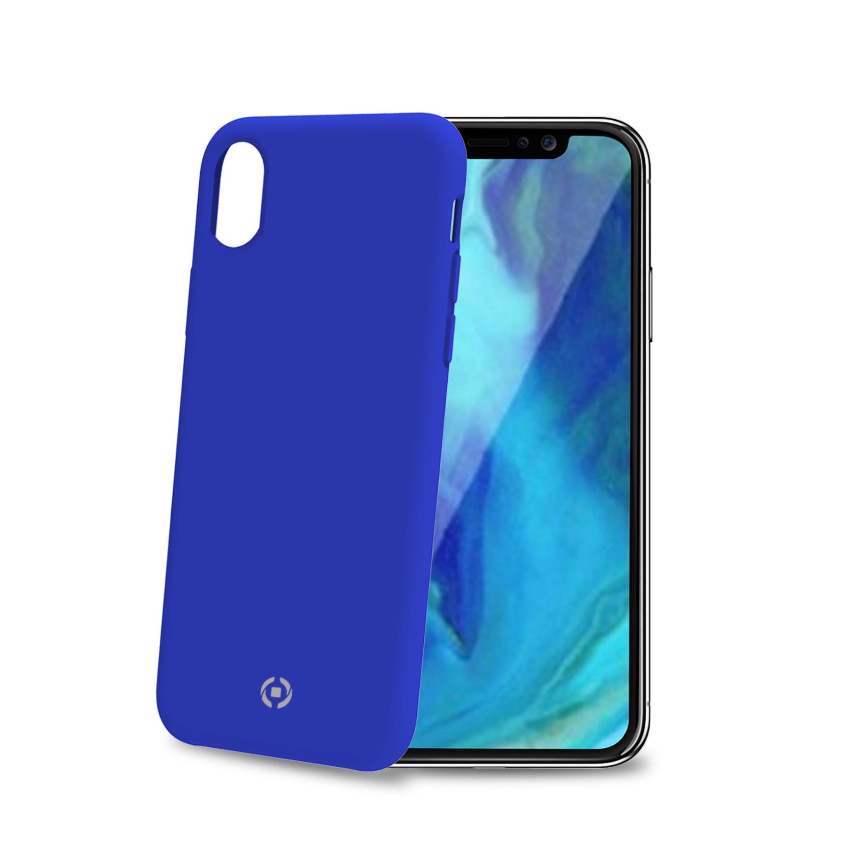Celly FEELING FEELING998BL - Cover per cellulare - silicone liquido - blu - per Apple iPhone XR