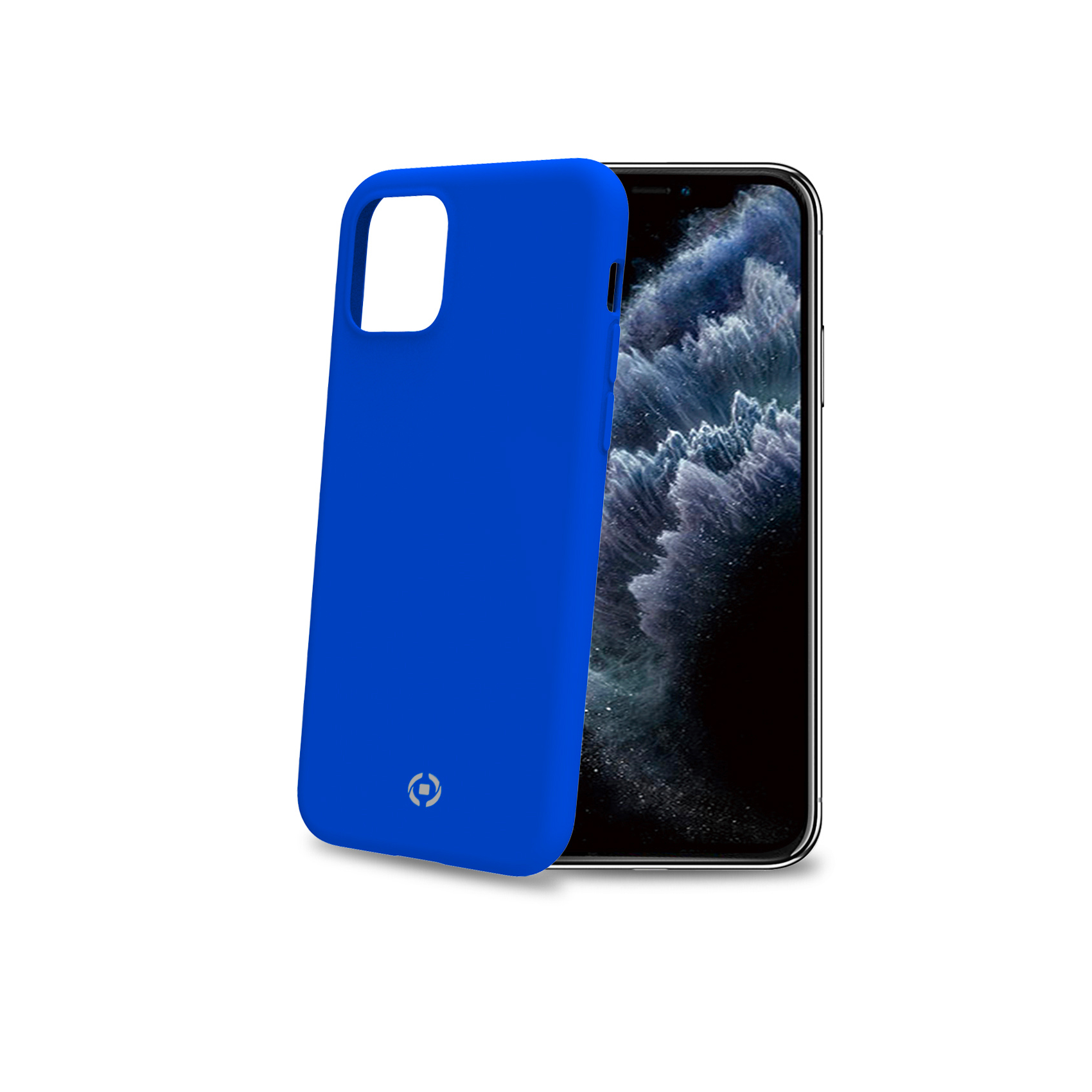 Celly FEELING FEELING1000BL - Cover per cellulare - silicone liquido - blu - per Apple iPhone 11 Pro