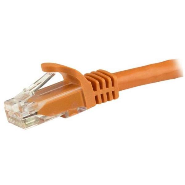 StarTech.com Cavo patch antigroviglio UTP RJ45 Cat6 Gigabit 15 m arancione - Cavo patch 15 m - Cavo patch - RJ-45 (M) a RJ-45 (M) - 15 m - UTP - CAT 6 - stampato, antiaggrovigliamento - arancione