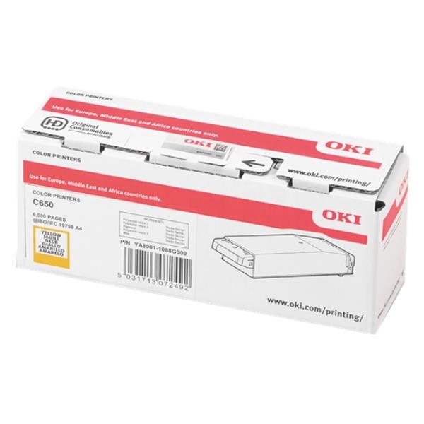 OKI - Giallo - originale - cartuccia toner - per OKI C650DN, C650dn - 2AC; C600 Series C650DN