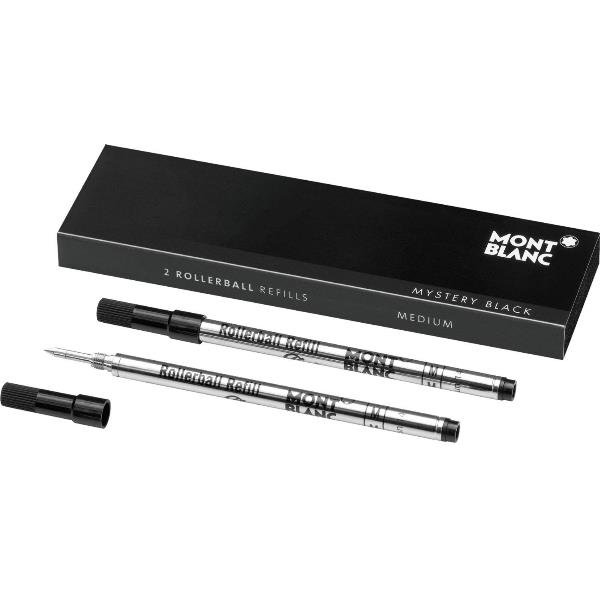 Montblanc - Refill - mystery black - medio (pacchetto di 2) - per Montblanc MEISTERSTÜCK DIAMOND Hommage à W.A. Mozart Small