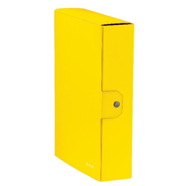 Leitz WOW - Cartella a scatola - larghezza dorsale 80 mm - per 250 x 350 mm - giallo