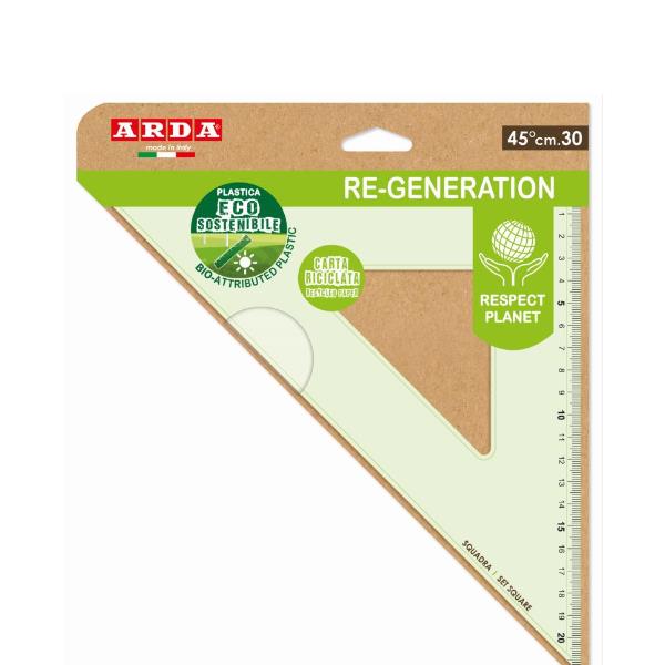 ARDA RE-GENERATION - Squadra - 30 cm - 45°, 45° - plastica