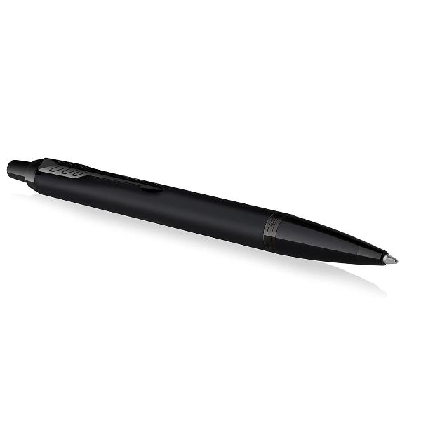 Parker IM Achromatic - Penna a sfera - blu - fine - retrattile