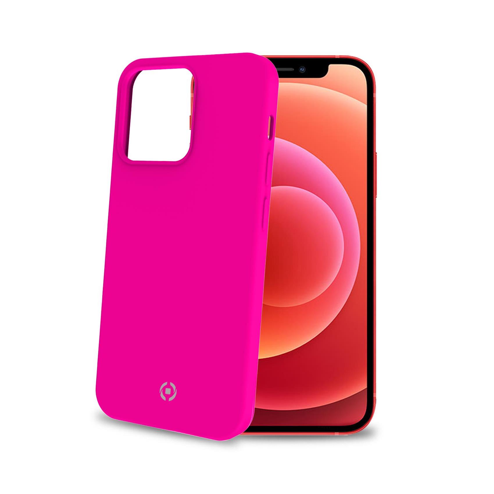 Celly Cromo - Cover per cellulare - TPU (poliuretano termoplastico), rivestimento in silicone - per Apple iPhone 13 Pro Max