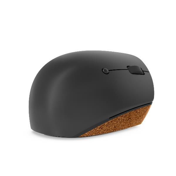 Lenovo Go - Mouse - ergonomico - ottico blu - 6 pulsanti - senza fili - 2.4 GHz - ricevitore wireless USB - grigio temporale con sughero naturale - retail - per ThinkCentre M80s Gen 3; M80t Gen 3; M90a Gen 3; M90a Pro Gen 3; M90s Gen 3; M90t Gen 3