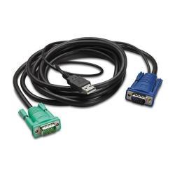 APC - Cavo tastiera / video / mouse (KVM) - USB, HD-15 (VGA) (M) a HD-15 (VGA) (M) - 1.83 m - per P/N: AP5201, AP5202, AP5808, AP5816, KVM1116R