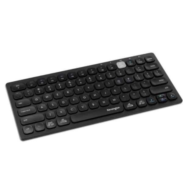 Kensington Multi-Device Dual Compact - Tastiera - senza fili - 2.4 GHz, Bluetooth 3.0, Bluetooth 5.0 - italiana - nero - retail