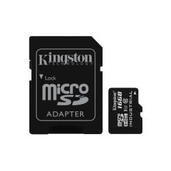 Kingston Industrial - Scheda di memoria flash (adattatore microSDHC per SD in dotazione) - 16 GB - A1 / Video Class V30 / UHS-I U3 / Class10 - UHS-I microSDHC