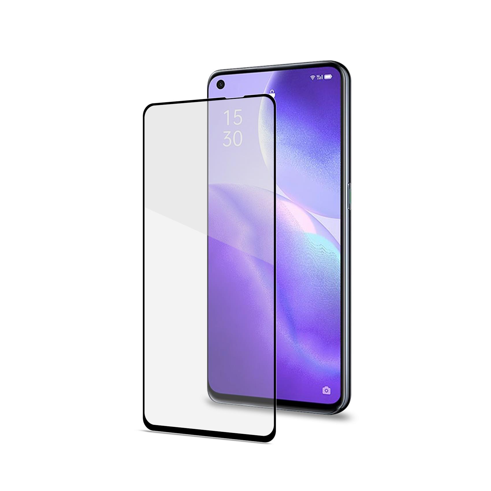 Celly Full Glass - Protezione per schermo per telefono cellulare - vetro - colore telaio nero - per OPPO Find X3 LITE