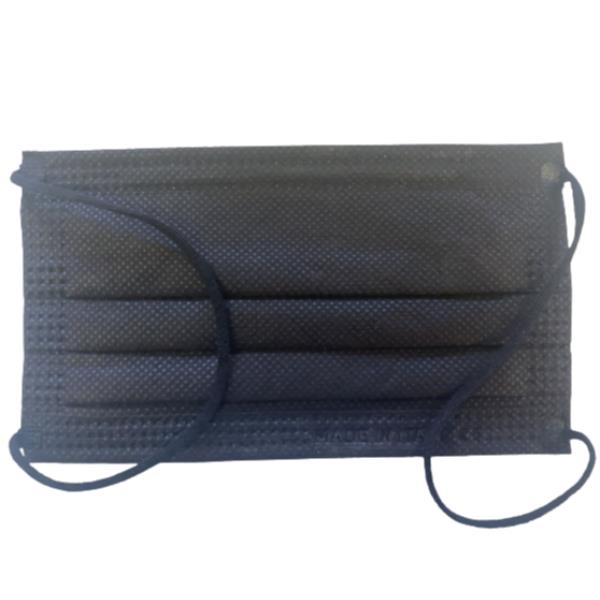 GIMA - Mascherina - usa e getta - 17.5 x 9.5 cm - tessuto non tessuto - nero (pacchetto di 50)