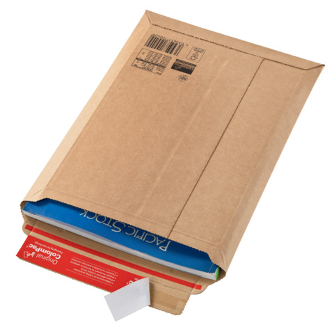 ColomPac CP 010 - Busta postale - espandibile - formato B5 - 185 x 270 mm - rettangolare - estremità aperta - autoadesiva - resistente agli strappi - marrone - pacco da 20