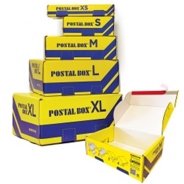 Blasetti Postal Box - Pacco postale - taglia L - 40 cm x 27 cm x 17 cm - autoadesiva - pacco da 10