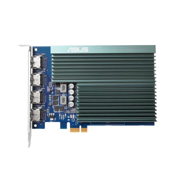 ASUS GT730-4H-SL-2GD5 - Scheda grafica - GF GT 730 - 2 GB GDDR5 - PCIe 2.0 - 4 x HDMI - senza ventola