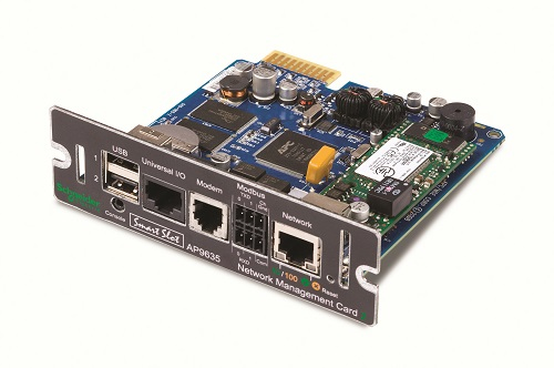 APC Network Management Card 2 with Environmental Monitoring, Out of Band Management and Modbus - Scheda controllo remoto - SmartSlot - 10/100 Ethernet - per P/N: GVX500K1250GS, GVX500K1500GS, GVX750K1250GS, GVX750K1500GS, GVX750K1500HS