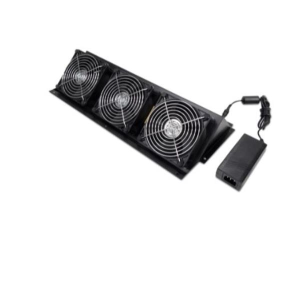 APC NetShelter CX Fan Booster Kit - Vassoio ventola rack - 100/120/200/208/220/230/240 V c.a. V - nero - per P/N: AR4024SPX429, AR4024SPX431, AR4024SPX432, NBWL0355A, SRT1000RMXLI, SRT1000RMXLI-NC