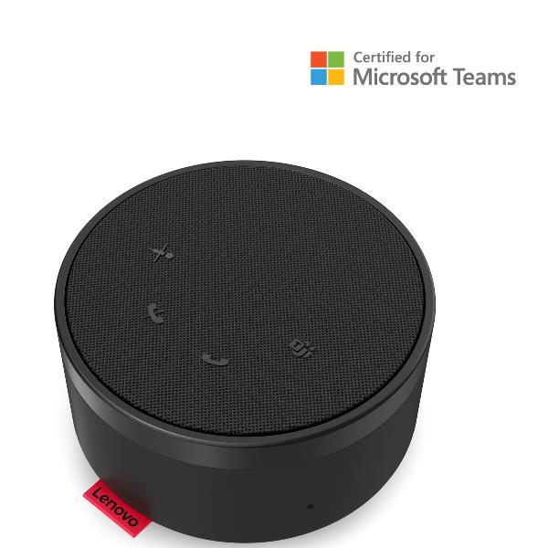 Lenovo Go - Vivavoce a mani libere - cablato - USB-C - grigio temporale, nero tuono - Certificato per i team Microsoft - per IdeaPad S340-14; ThinkCentre M80s Gen 3; M90a Gen 3; M90a Pro Gen 3; M90t Gen 3; V15 IML