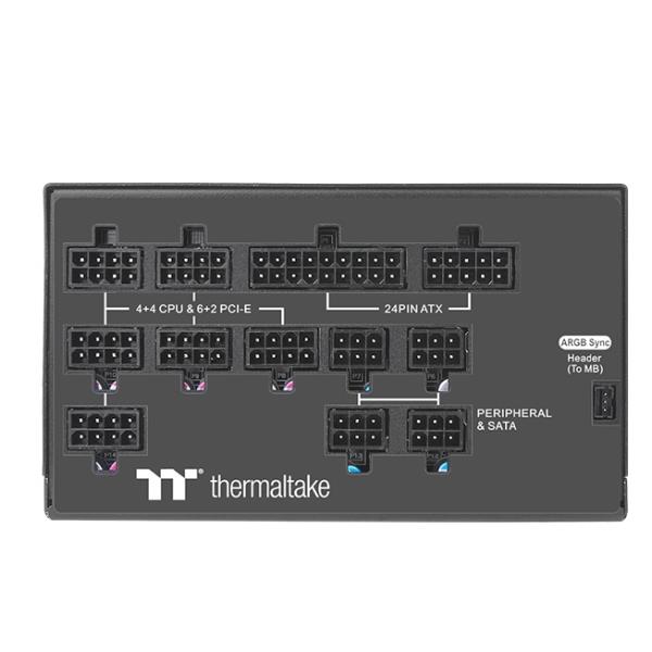 Thermaltake POWER PF1 ARGB 1050 - TT Premium Edition - alimentazione (interna) - ATX12V - 80 PLUS Platinum - 1050 Watt - PFC (fattore di correzione alimentazione) attivo - nero
