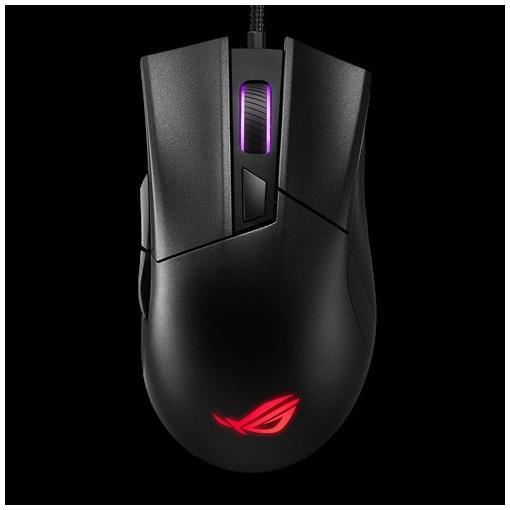 ASUS TUF Gaming M4 - Mouse - per destrorsi e per sinistrorsi - 6 pulsanti - senza fili - 2.4 GHz, Bluetooth 5.1 - ricevitore wireless USB - nero