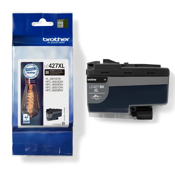 Brother LC427XLBK - Alta capienza - nero - originale - cartuccia d'inchiostro - per Brother HL-J6010DW, MFC-J5955DW, MFC-J6955DW, MFC-J6957DW