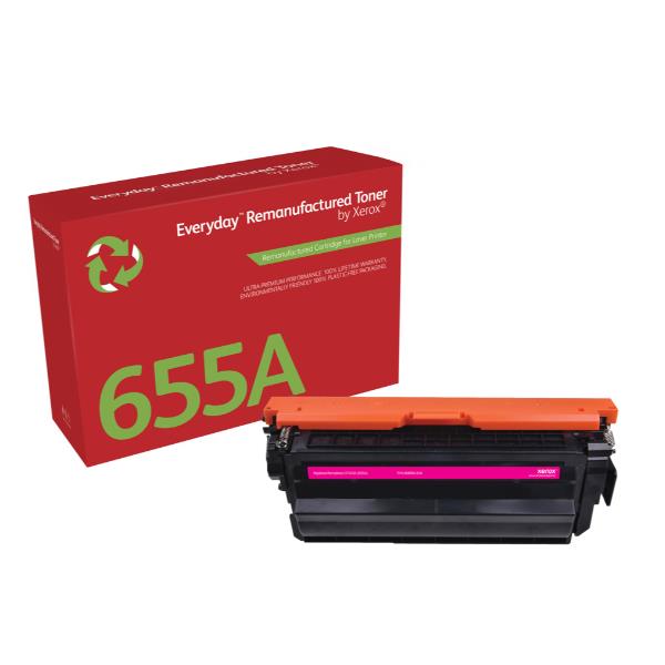 Everyday - Magenta - compatibile - cartuccia toner (alternativa per: HP 655A, HP CF453A) - programma di restituzione Green World Alliance - per HP Color LaserJet Enterprise M652, M653; LaserJet Enterprise Flow MFP M681, MFP M682