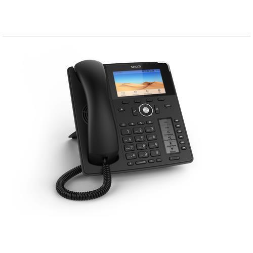 snom D785N - Telefono VoIP con ID chiamante - 3-way capacità di chiamata - SIP, RTCP, RTP, SRTP, SRTCP, SIP over TLS, RTCP-XR, SIPS, ICE - 12 linee - nero