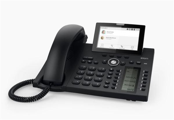 snom D385N - Telefono VoIP con ID chiamante - 3-way capacità di chiamata - SIP, RTCP, RTP, SRTP, SRTCP, SIP over TLS, RTCP-XR, SIPS, ICE - nero e blu