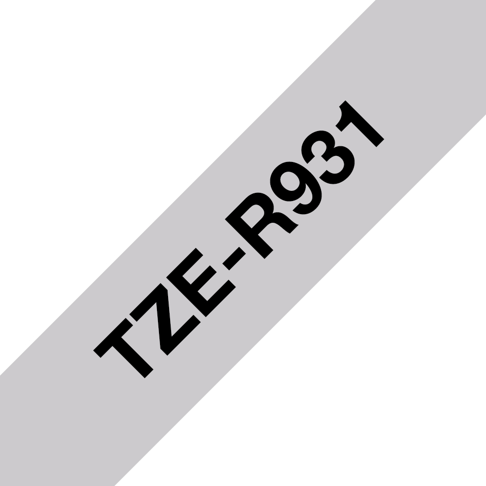 Brother TZe-R931 - Satinata - nero su argento - Rotolo (1,2 cm x 4 m) 1 cassetta(e) Nastro - per Brother PT-D210, D600, H110, H200; P-Touch PT-1005, E110, H107; P-Touch Cube Plus PT-P710