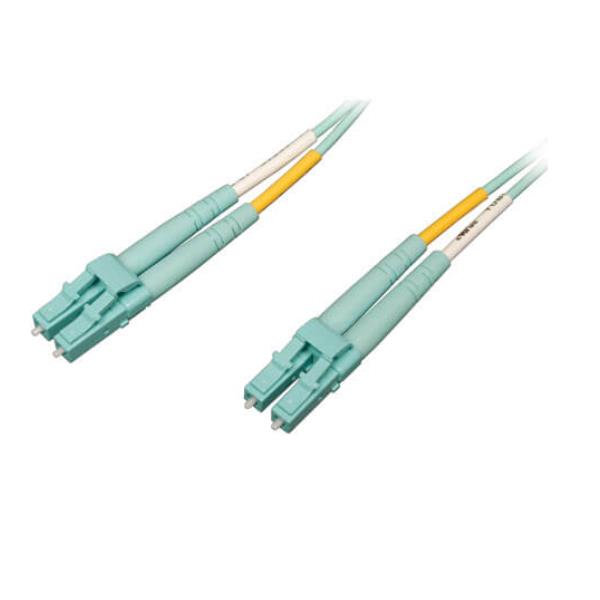 Tripp Lite 2M 10Gb/100Gb Duplex Multimode 50/125 OM4 LSZH Fiber Patch Cable LC/LC Aqua 2 Meters - Cavo patch - LC multi-mode (M) a LC multi-mode (M) - 2 m - fibra ottica - duplex - 50 / 125 micron - OM4 - aqua
