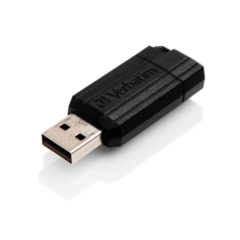 Verbatim PinStripe USB Drive - Chiavetta USB - 32 GB - USB 2.0 - nero