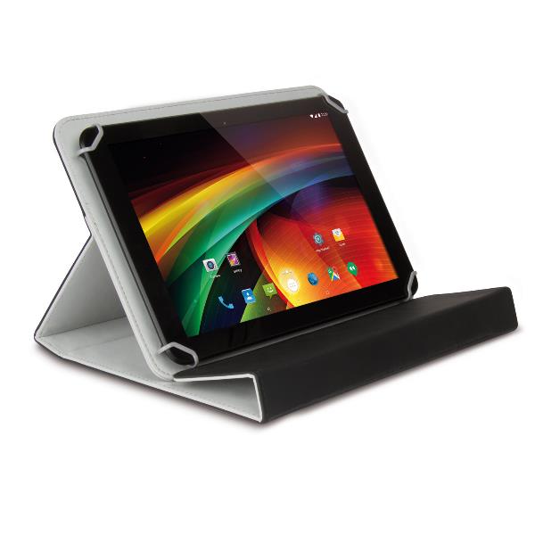 Hamlet XPADCV780BK - Flip cover per tablet - finta pelle - nero - 8"