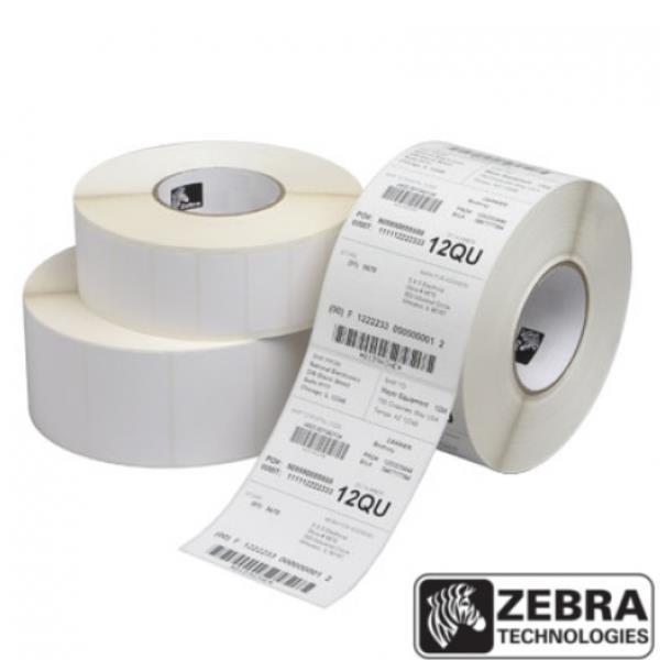 Zebra PolyE 3100T Gloss - Polietilene (PE) - Lucido - adesivo acrilico permanente - bianco - 102 x 76 mm 9600 etichette (12 rotolo(i) x 800) etichette