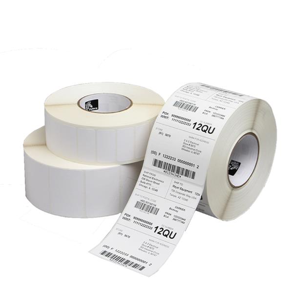 Zebra Z-Select 2000T - Carta - Opaca - adesivo permanente - rivestito - perforato - bianco - 102 x 76 mm 8952 etichette (4 rotolo(i) x 2238) etichette ZipShip Sample