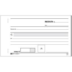 Edipro - Blocco di ricevuta generico - 50 fogli - 170 x 99 mm - orizzontale - duplicato - senza carbonio