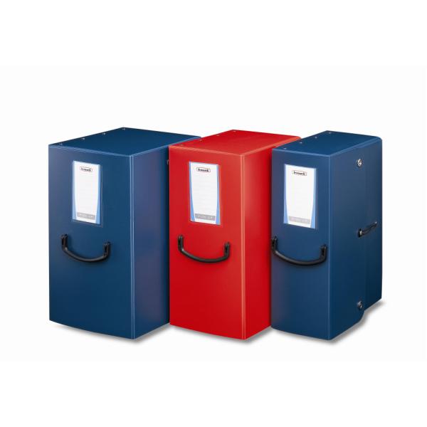 Leonardi Pick Up - Cartella a scatola - larghezza dorsale 160 mm - per 350 x 250 mm - rosso