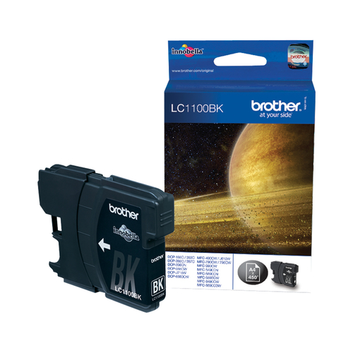 Brother LC1100BK - Nero - originale - cartuccia d'inchiostro - per Brother DCP-185, 385, 395, 585, J715, MFC-490, 5490, 5890, 5895, 6890, 790, 795, 990, J615