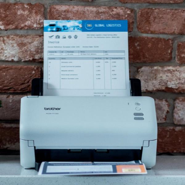 Brother ADS-4100 - Scanner documenti - CIS duale - Duplex - A4 - 600 dpi x 600 dpi - fino a 35 ppm (mono) / fino a 35 ppm (colore) - ADF (Alimentatore automatico documenti) (60 fogli) - fino a 5250 scansioni al giorno - USB 3.0, USB 2.0 (Host)