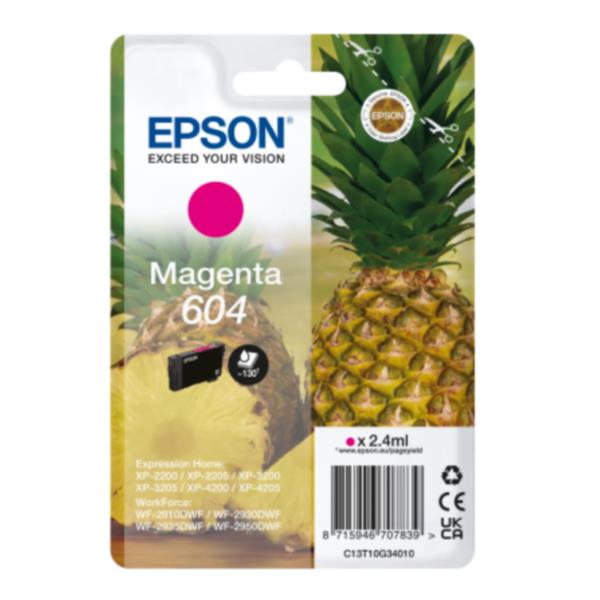 Epson 604 Singlepack - 2.4 ml - magenta - originale - blister - cartuccia d'inchiostro - per EPL 4200; Home Cinema 3200; Stylus Photo 2200