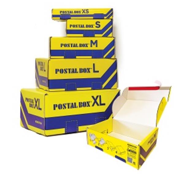 Blasetti Postal Box - Pacco postale - taglia M - 36 cm x 24 cm x 12 cm - autoadesiva - pacco da 10