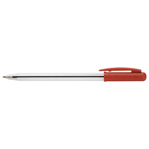 Penna a sfera - punta 1 mm - rosso - Tratto - conf. 50 pezzi