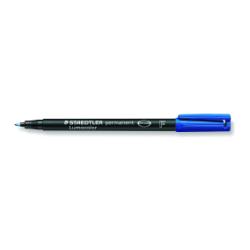 Pennarello Lumocolor Permanent 318 - punta 0,6 mm - blu - Staedtler