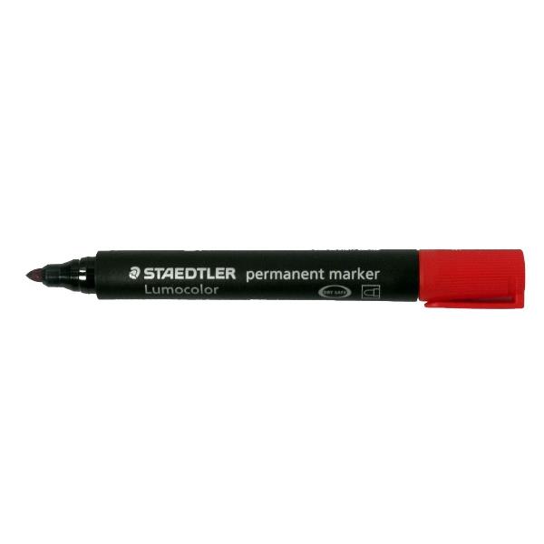 Marcatore Lumocolor Permanent 352 - punta tonda - tratto 2 mm - rosso - Staedtler