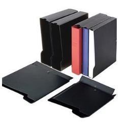 Custodia per raccoglitori 40 - dorso 6,5 cm - nero - Sei rota