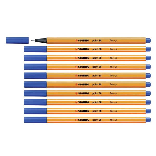 Fineliner Point 88 - tratto 0,4 mm - blu scuro 41 - Stabilo