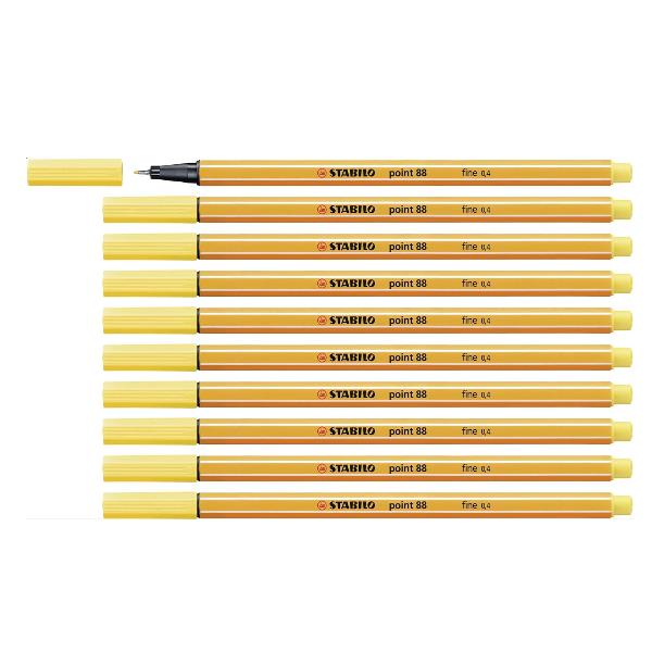 Fineliner Point 88 - tratto 0,4 mm - giallo 44 - Stabilo