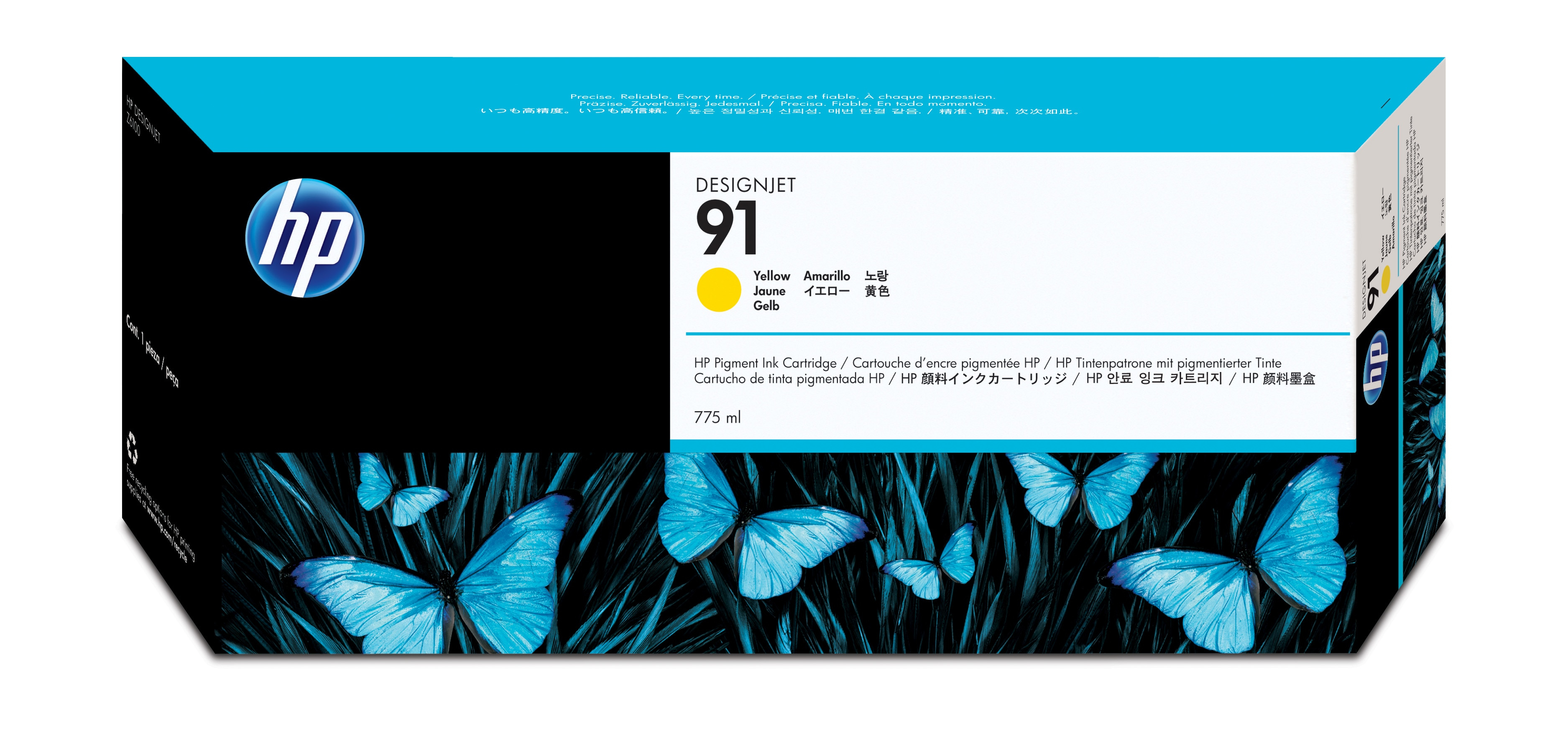 Hp - Cartuccia ink originale - 91 - Giallo - C9469A - 775ml