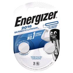 Micropila CR2016 - 3V - a pastiglia - Ultimate Lithium - Energizer - blister 2 pezzi