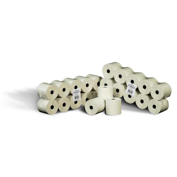 Rotolo per bilancia - carta termica adesiva BPA free FSC - 57 mm x 20 mt - diametro esterno 60 mm - 55 gr - anima 25 mm - Rotomar